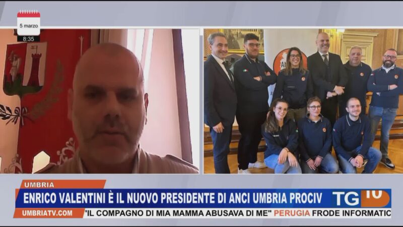 Enrico Valentini è il nuovo presidente di Anci Umbria ProCiv