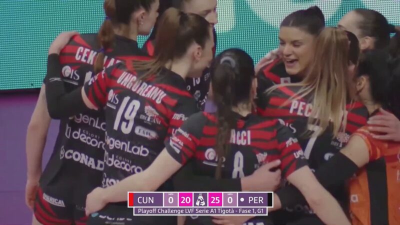 Bartoccini vince 3-0 a Cuneo all’esordio nei playoff Challenge