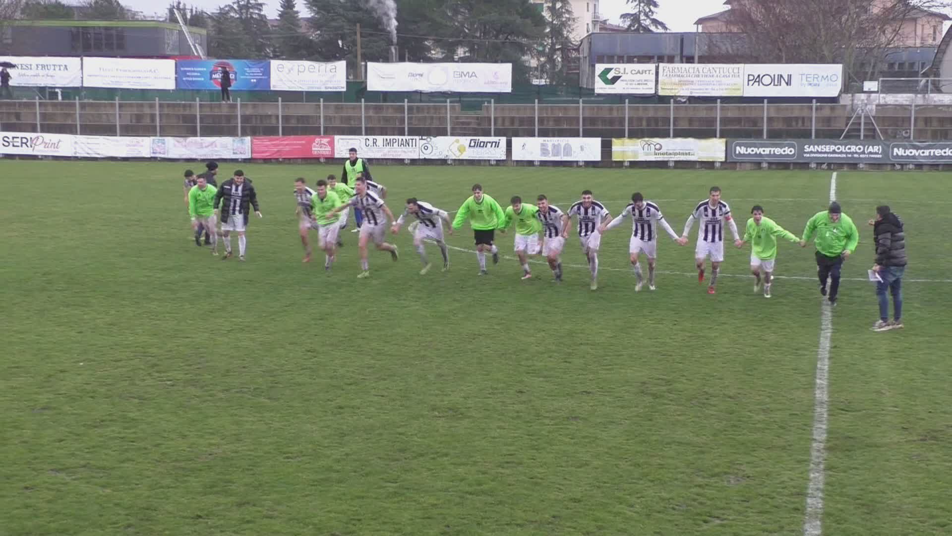 Fezzanese-Trestina 1-1,Eccellenza: Sansepolcro in semifinale