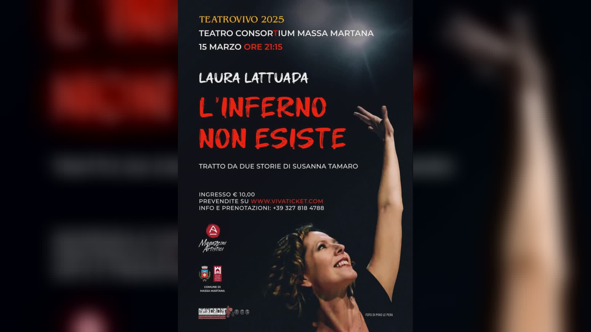 A “Teatro Vivo” Laura Lattuada con “L’inferno non esiste”