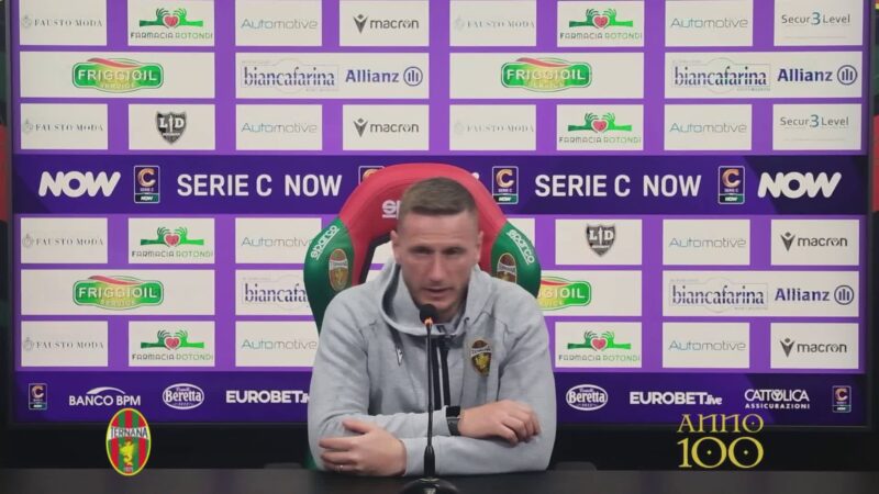 Ternana, Abate: “A Ferrara con il sorriso sulle labbra”