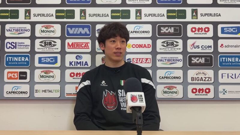 Domani alle 19 gara 3 fra Sir e Modena. Ishikawa: “Battuta decisiva”