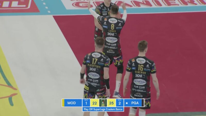 Sir Susa Vim Perugia stende 3-1 Modena e vola in semifinale